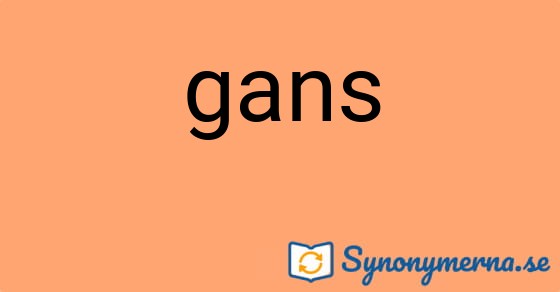 Bild som illustrerar ordet gans och dess synonymer.