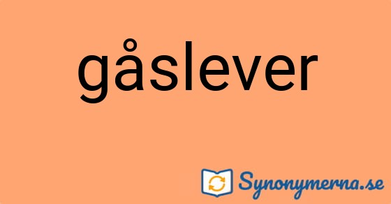 Bild som illustrerar ordet gåslever och dess synonymer.