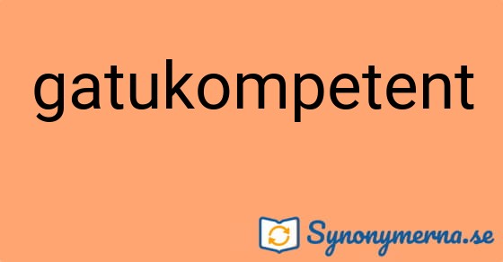 Bild som illustrerar ordet gatukompetent och dess synonymer.