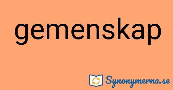Bild som illustrerar ordet gemenskap och dess synonymer.