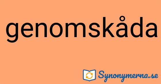 Bild som illustrerar ordet genomskåda och dess synonymer.