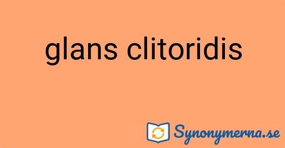 Bild som illustrerar uttrycket glans clitoridis och dess synonymer.