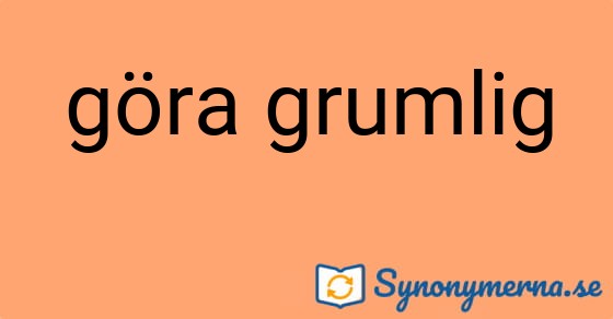 Bild som illustrerar uttrycket göra grumlig och dess synonymer.