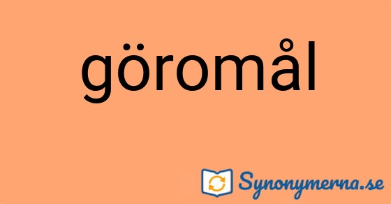 Bild som illustrerar ordet göromål och dess synonymer.
