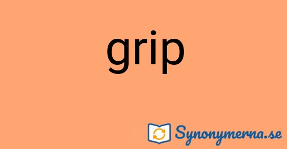 Bild som illustrerar ordet grip och dess synonymer.