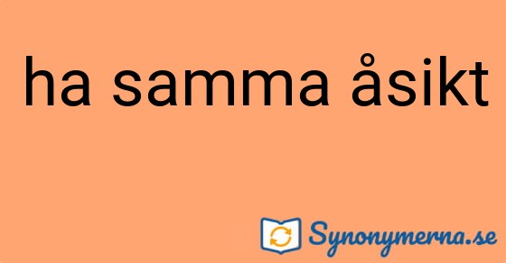 Bild som illustrerar uttrycket ha samma åsikt och dess synonymer.