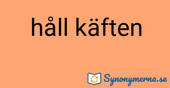 Bild som illustrerar uttrycket håll käften och dess synonymer.