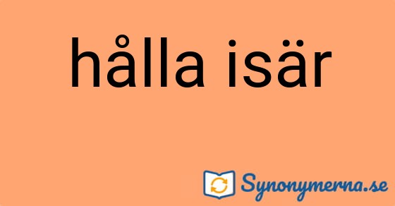Bild som illustrerar uttrycket hålla isär och dess synonymer.