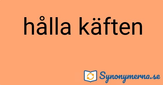 Bild som illustrerar uttrycket hålla käften och dess synonymer.