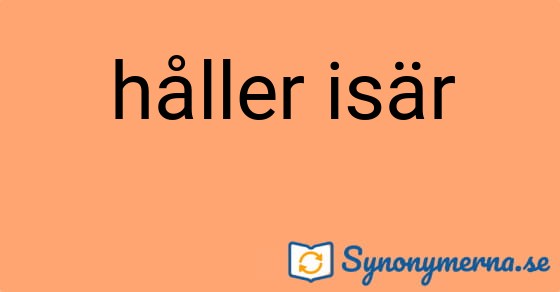 Bild som illustrerar uttrycket håller isär och dess synonymer.