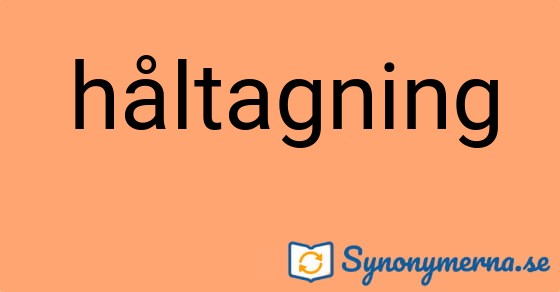 Bild som illustrerar ordet håltagning och dess synonymer.