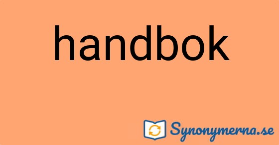 Bild som illustrerar ordet handbok och dess synonymer.