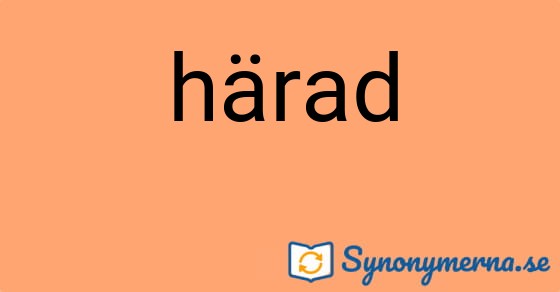 Bild som illustrerar ordet härad och dess synonymer.