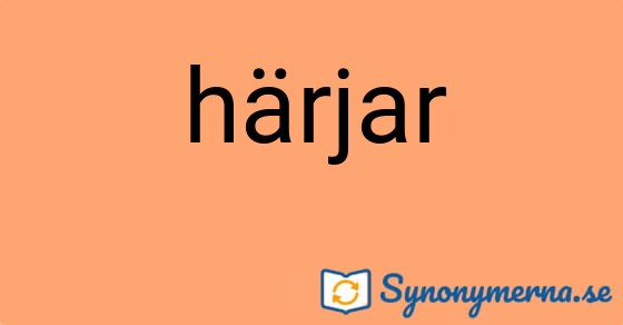 Bild som illustrerar ordet härjar och dess synonymer.