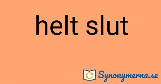 Bild som illustrerar uttrycket helt slut och dess synonymer.