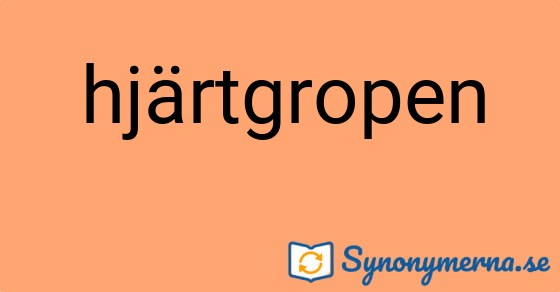 Bild som illustrerar ordet hjärtgropen och dess synonymer.