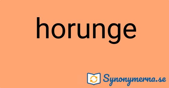 Bild som illustrerar ordet horunge och dess synonymer.