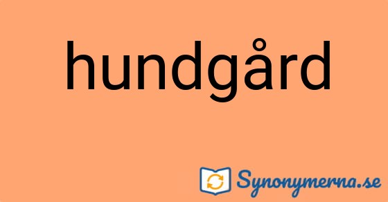 Bild som illustrerar ordet hundgård och dess synonymer.