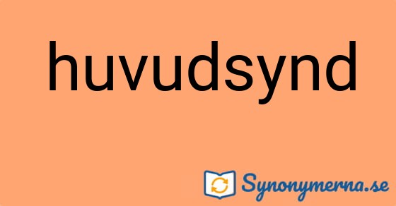 Bild som illustrerar ordet huvudsynd och dess synonymer.