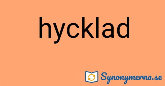 Bild som illustrerar ordet hycklad och dess synonymer.