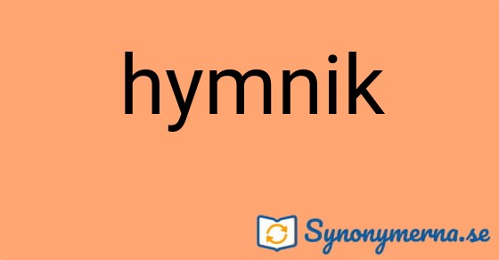 Bild som illustrerar ordet hymnik och dess synonymer.