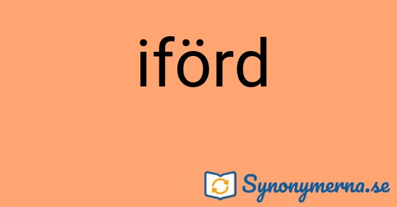 Bild som illustrerar ordet iförd och dess synonymer.