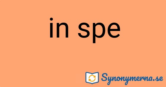 Bild som illustrerar uttrycket in spe och dess synonymer.