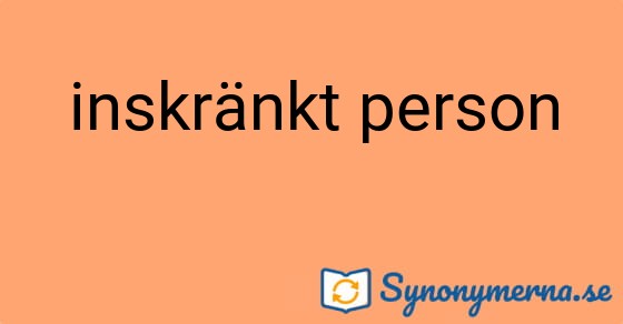Bild som illustrerar uttrycket inskränkt person och dess synonymer.