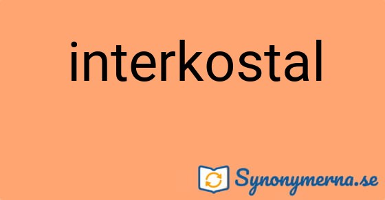 Bild som illustrerar ordet interkostal och dess synonymer.