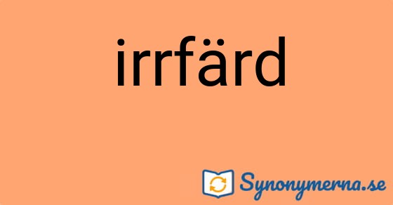 Bild som illustrerar ordet irrfärd och dess synonymer.