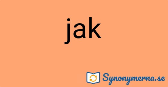 Bild som illustrerar ordet jak och dess synonymer.