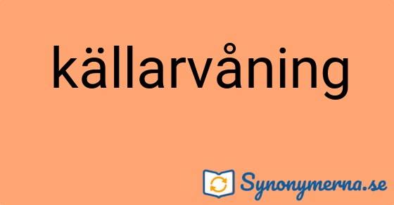 Bild som illustrerar ordet källarvåning och dess synonymer.