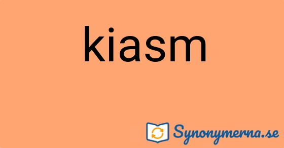 Bild som illustrerar ordet kiasm och dess synonymer.