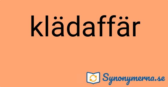 Bild som illustrerar ordet klädaffär och dess synonymer.