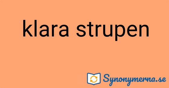 Bild som illustrerar uttrycket klara strupen och dess synonymer.