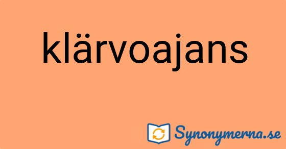 Bild som illustrerar ordet klärvoajans och dess synonymer.