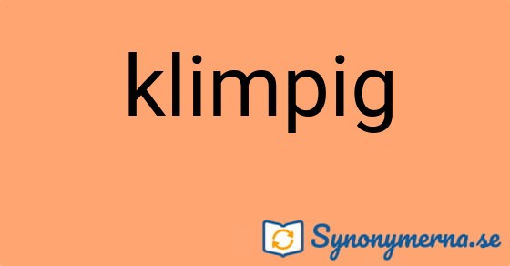 Bild som illustrerar ordet klimpig och dess synonymer.