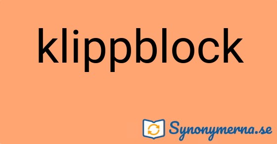 Bild som illustrerar ordet klippblock och dess synonymer.