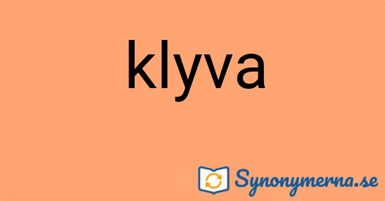 Bild som illustrerar ordet klyva och dess synonymer.