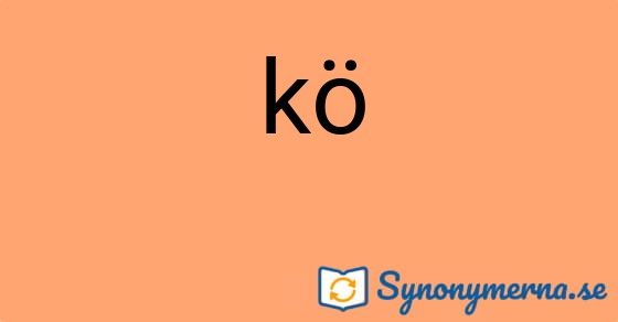 Bild som illustrerar ordet kö och dess synonymer.
