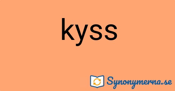 Bild som illustrerar ordet kyss och dess synonymer.