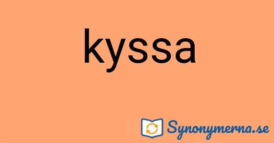 Bild som illustrerar ordet kyssa och dess synonymer.