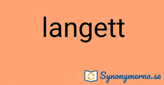 Bild som illustrerar ordet langett och dess synonymer.