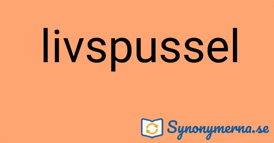 Bild som illustrerar ordet livspussel och dess synonymer.