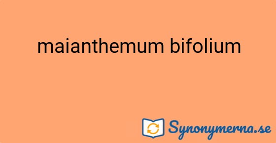Bild som illustrerar uttrycket maianthemum bifolium och dess synonymer.
