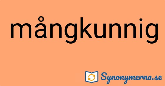 Bild som illustrerar ordet mångkunnig och dess synonymer.