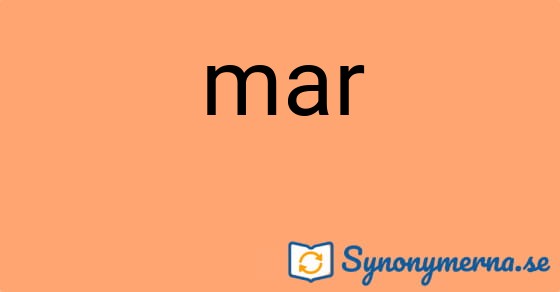 Bild som illustrerar ordet mar och dess synonymer.