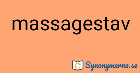 Bild som illustrerar ordet massagestav och dess synonymer.