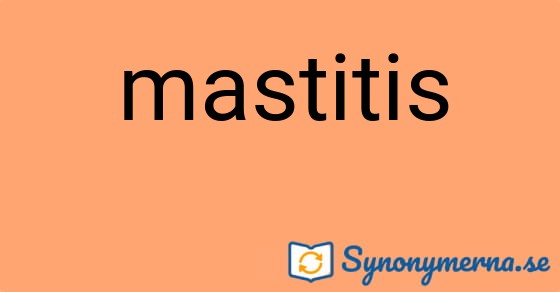 Bild som illustrerar ordet mastitis och dess synonymer.
