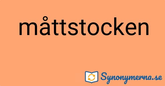 Bild som illustrerar ordet måttstocken och dess synonymer.